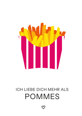 Pommes // Grußkarte
