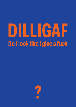 DILLIGAF // Grußkarte