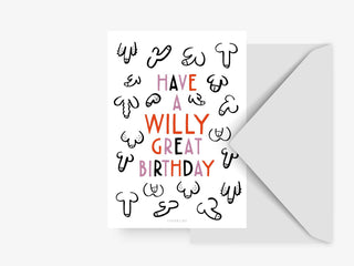 Willy Great Birthday // Grußkarte