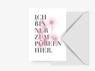 Pöbeln // Grußkarte