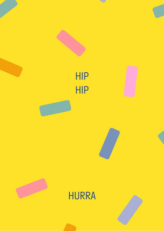 Hip Hip Hurra // Grußkarte