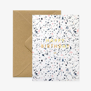Herzlichen Glückwunsch Terrazzo // Grußkarte