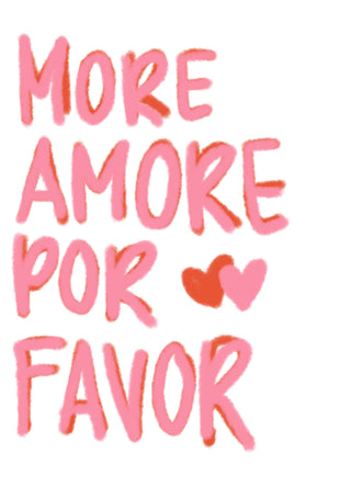 More amore por favor // Grußkarte