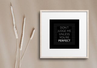Don't judge Quote