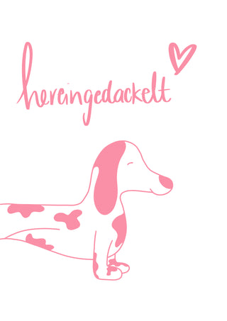 Hereingedackelt // Grußkarte