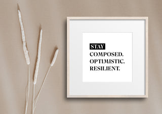 Stay composed Quote