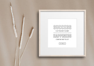 Success Happiness Quote
