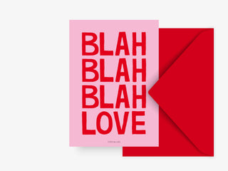 Blah Blah Love // Grußkarte