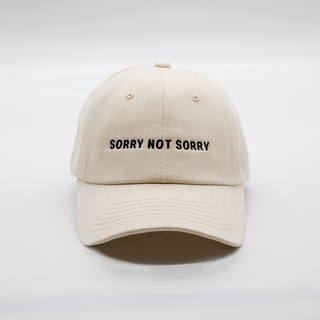 "SORRY NOT SORRY" BASEBALL CAP