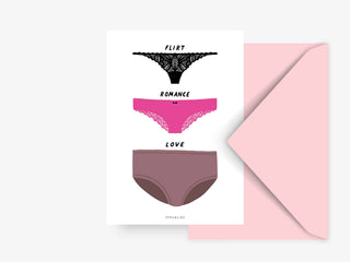 Flirt Romance Love // Grußkarte